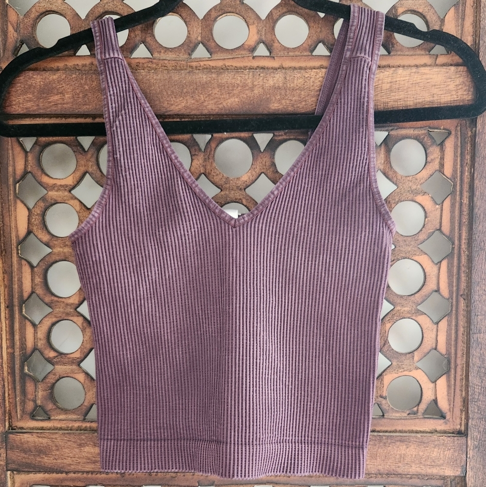 Nikibiki Ribbed Crop Top- S/M